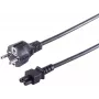 Netzkabel helos 60001 – 1.8 m Schuko (Typ F) auf 3‑poligen C5‑Stecker