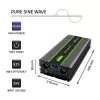 Qoltec 51923 Reiner Sinus-Wechselrichter Monolith | 3000W | 6000W | 24V auf 230V | LCD