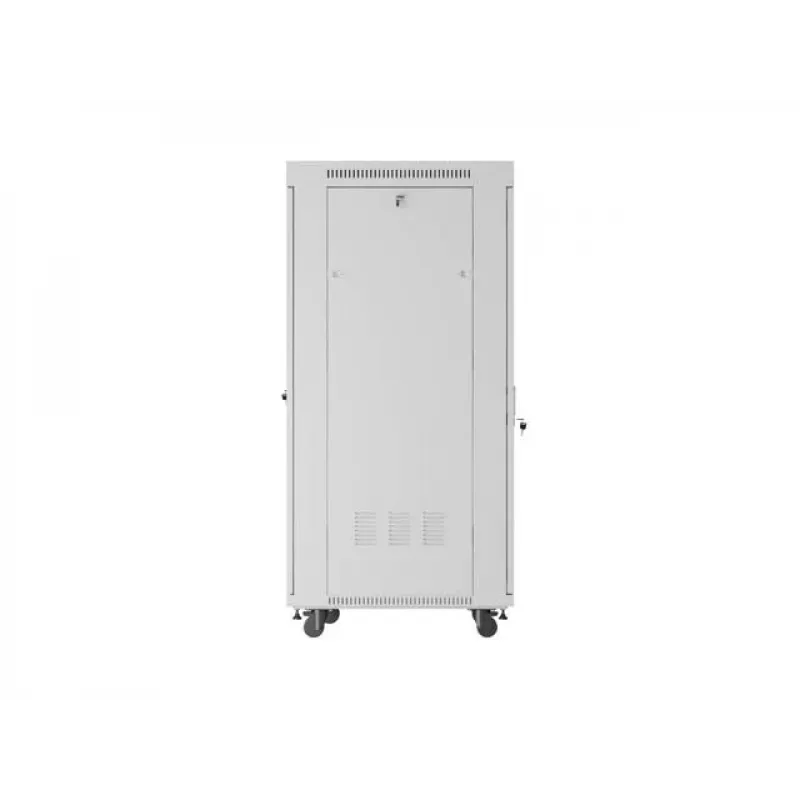 19 Zoll 32HE LANBERG Stand-Rack-Schrank 600×800 mm Grau mit Glastür und LCD (flach Pack)