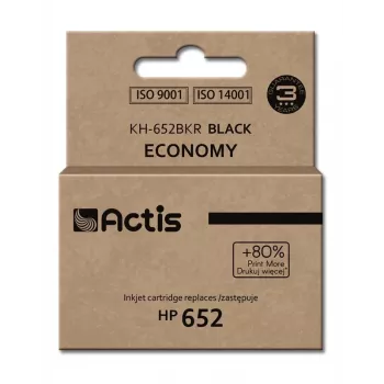 Kompatible ACTIS-Patrone KH-652BKR — Schwarz, Pigmenttinte 15 ml, Standardreichweite, wiederaufbereitet