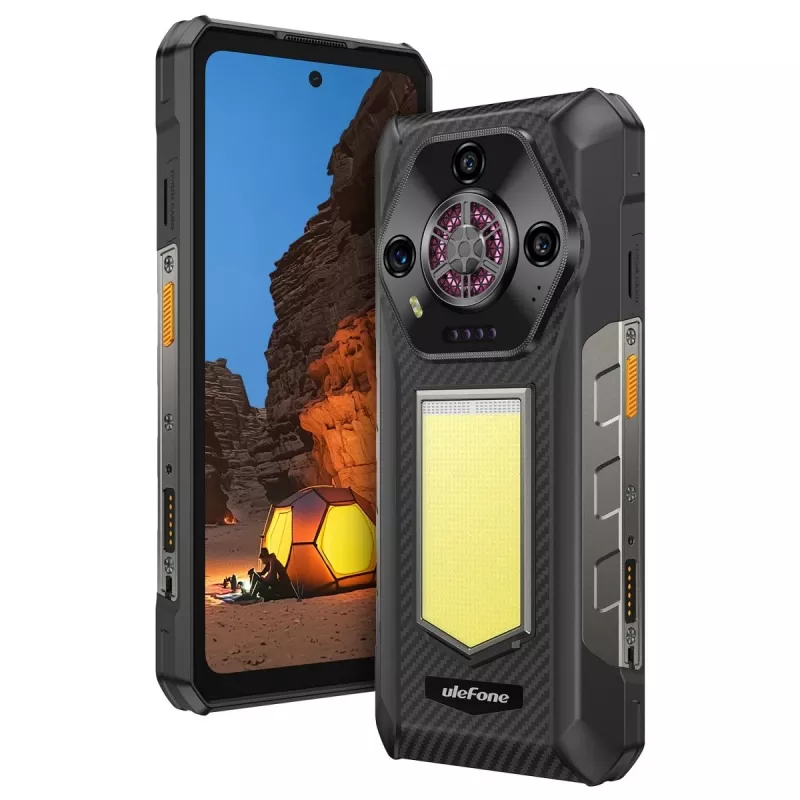Rugged-Smartphone UleFone Armor 30 4G mit Helio, 12 GB RAM, 512 GB Speicher, Schwarz, Energieklasse A