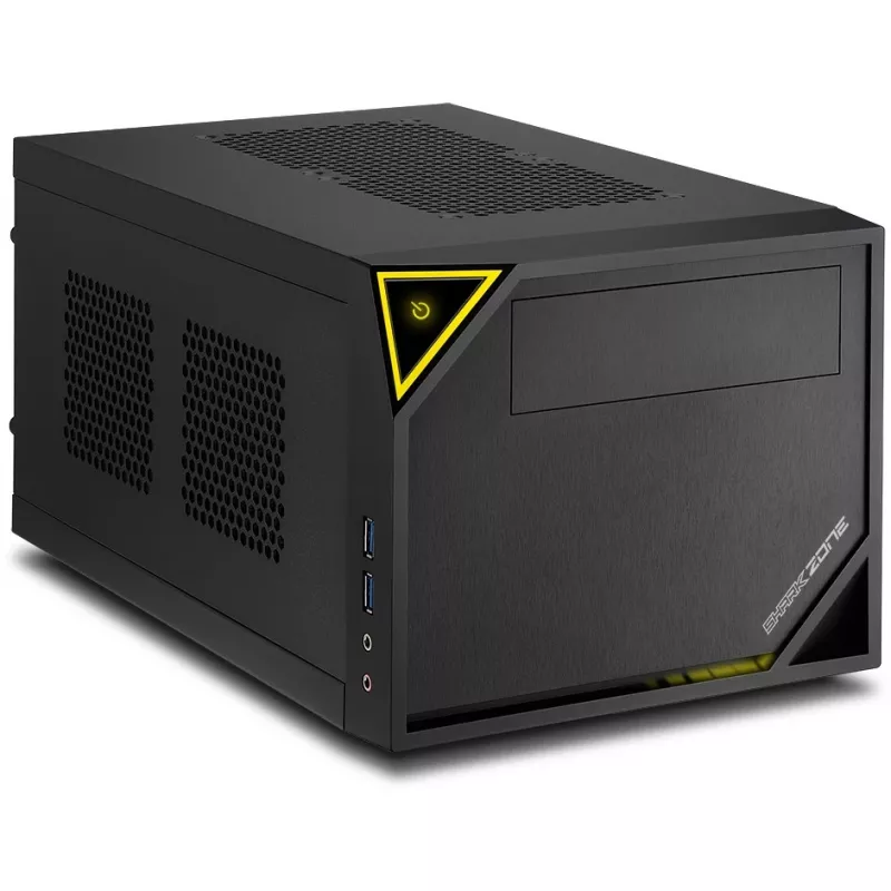 PC-Gehäuse Sharkoon SHARK ZONE C10 Mini-ITX Schwarz, Gelb