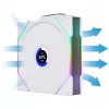Lian Li UNI FAN TL Wireless LCD 120 White — 120mm PWM-Lüfter mit drahtlosem LCD-Controller