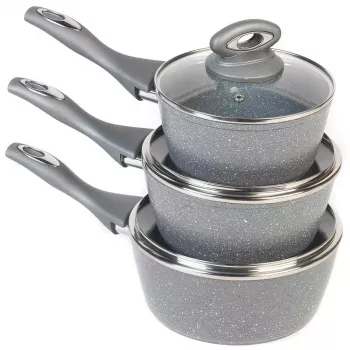 Kochtopfset Salter BW02986G1EU7 — 3-teilige Kochtöpfe 16 cm, 18 cm, 20 cm