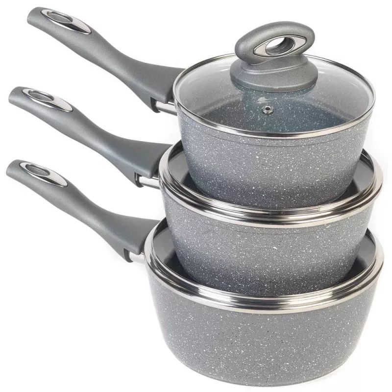 Kochtopfset Salter BW02986G1EU7 — 3-teilige Kochtöpfe 16 cm, 18 cm, 20 cm