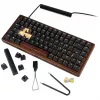 Sharkoon 100068081 Tastatur Home USB QWERTZ Deutsch Schwarz Holz 75%