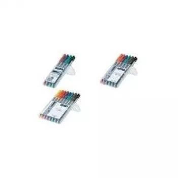 Marker Staedtler 311 WP4 4 Stück Schwarz Blau Grün Rot