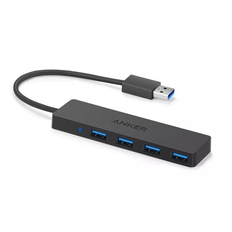 USB Hub Anker Innovations A7516016 USB 3.2 Gen 1 Type-A 5000 Mbit/s Schwarz