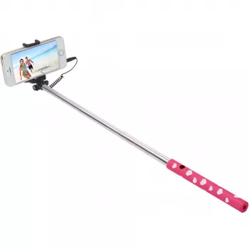Ultron Selfie Hot Shot Pink – 15 – 45 cm Selfie-Stick mit Kameraauslöser am Griff – Für Smartphones wie Samsung Galaxy, iPhone und andere (173951)
