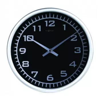 NeXtime Uhr 2953 Blacky, Ø 25 cm, Wand, Schwarz