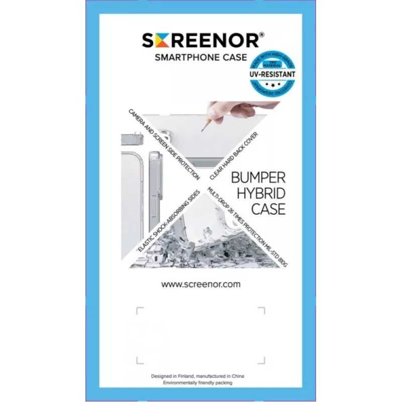 Cover Screenor BUMPER Google Pixel 9A Transparent 6,3 Zoll