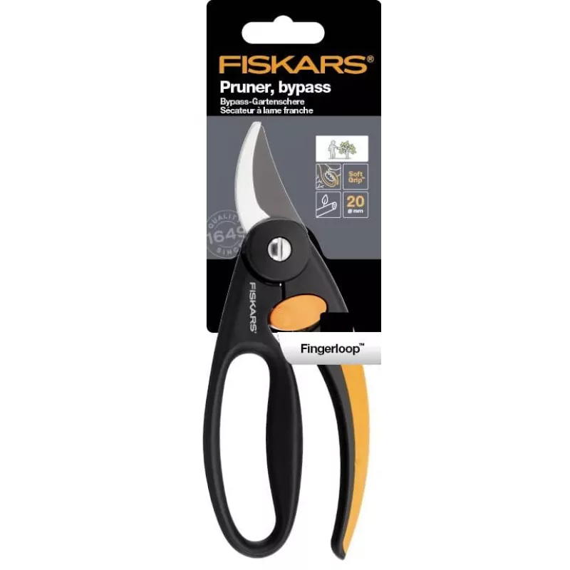 Astschere Fiskars 111440 Bypass Schwarz — Fiskars 1001534 (Hand-Gartenschere, Bypass, Schwarz)