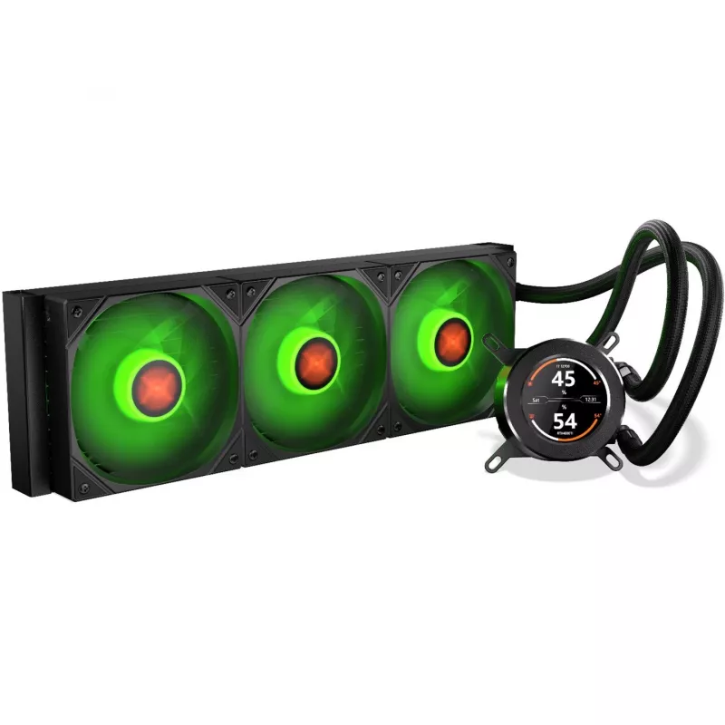 HydroGlance 360 LCD, Flüssigkeitskühlung schwarz