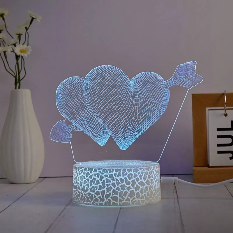 Manta SNL115RGB RGB 3D Herz dekorative LED-Lampenset