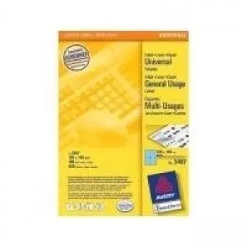 Selbstklebendes Druckeretikett AVERY 3457 Blau 105 x 148 mm