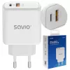 Savio LA-12 Ladegerät für Mobilgeräte Universal Weiß AC Schnellladen Indoor