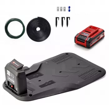 Power X-Change Rasenroboter FREELEXO CAM PLUS 600 (Rot/Schwarz, Li-Ion Battery Plus 4,0Ah, Kamera + Sensor)