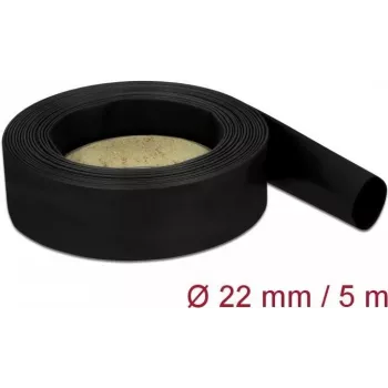 Schrumpfschlauch DeLOCK 18943 Schwarz 5 m 2,2 cm