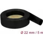 Schrumpfschlauch DeLOCK 18943 Schwarz 5 m 2,2 cm