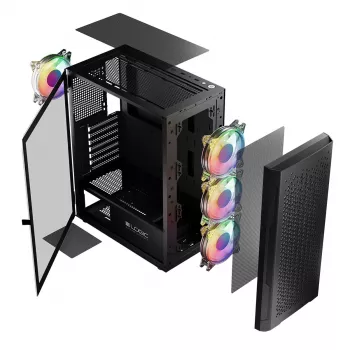 Logic ARAMIS ARGB MINIDI USB 3.0 Gehäuse Schwarz
