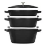 Staub La Cocotte 4,2 L runder Gusseisen-Schmortopf