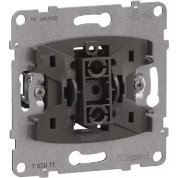 Legrand SEANO Einsatz-Taster 765011 m. Wechselkontakt 10A Push-In-Klemmen 10 (765011)