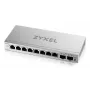 Managed L2 Gigabit Switch Zyxel GS1200-10v3 — 8x Gigabit (10/100/1000), 20 Gbps, MAC 4000, Desktop, grau