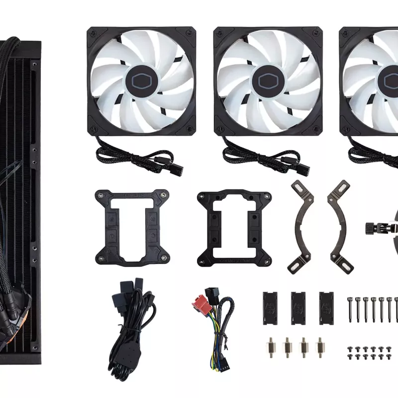 Flüssigkeitskühlungsset Cooler Master MasterLiquid 360L Core ARGB 12 cm Schwarz