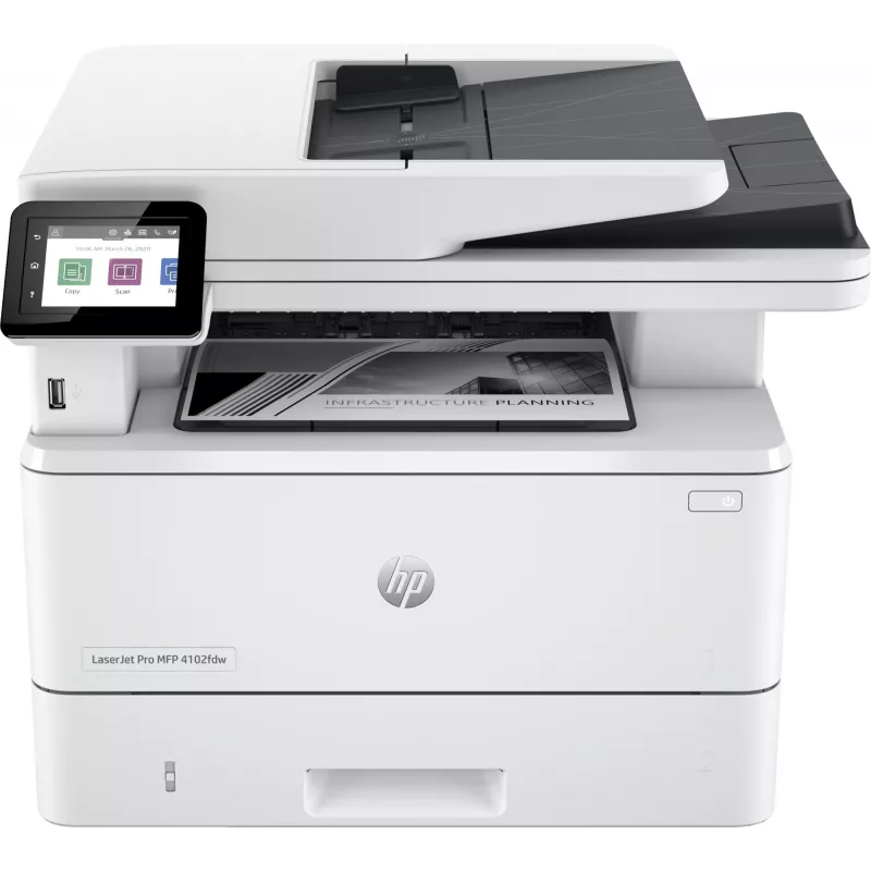 HP LaserJet Pro MFP 4102dw Drucker, Laser, Monodruck, 1200 x 1200 DPI, A4, Direktdruck, Weiß