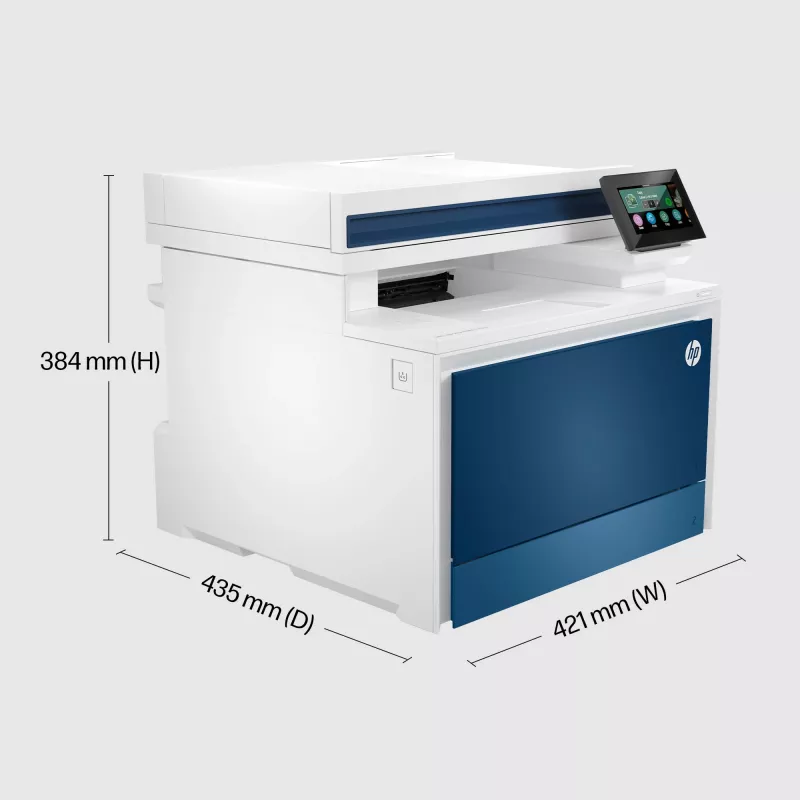 HP Color LaserJet Pro MFP 4302dw Drucker, Laser, Farbdruck, 600 x 600 DPI, A4, Direktdruck, Blau, Weiß