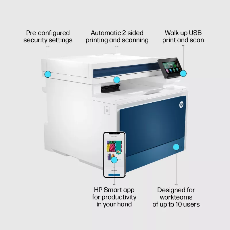 Multifunktionsdrucker HP Color LaserJet Pro MFP 4302fdn Laserdruck Farbe