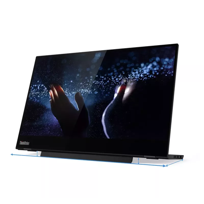 Lenovo ThinkVision M14t Computer-Monitor 35,6 cm (14 Zoll) 1920 x 1080 Pixel Full HD LED Touchscreen Schwarz
