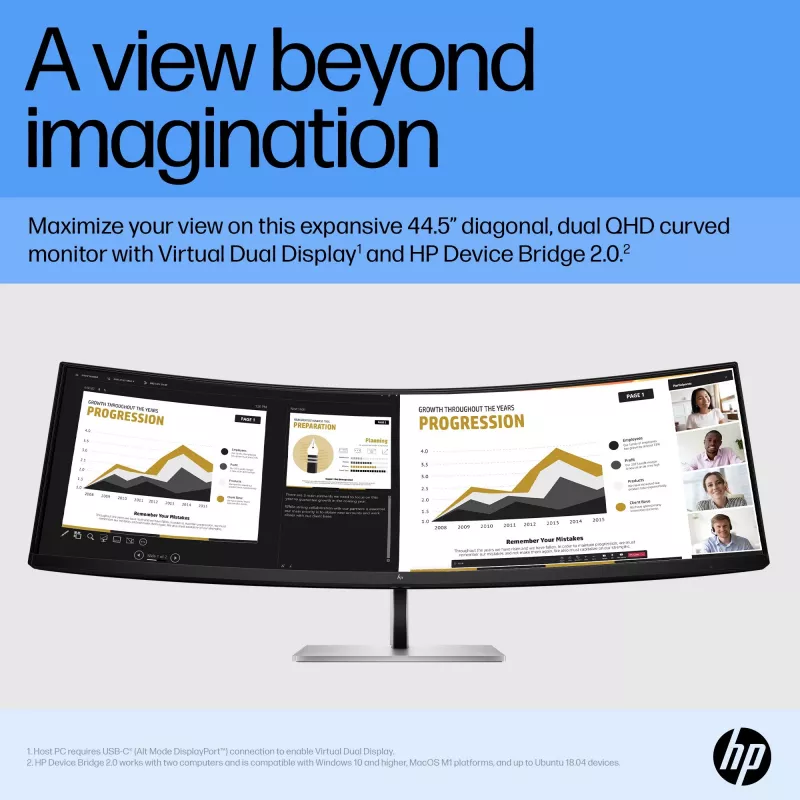 Monitor HP E45c G5 44,5 Zoll Dual QHD LCD 5120 x 1440