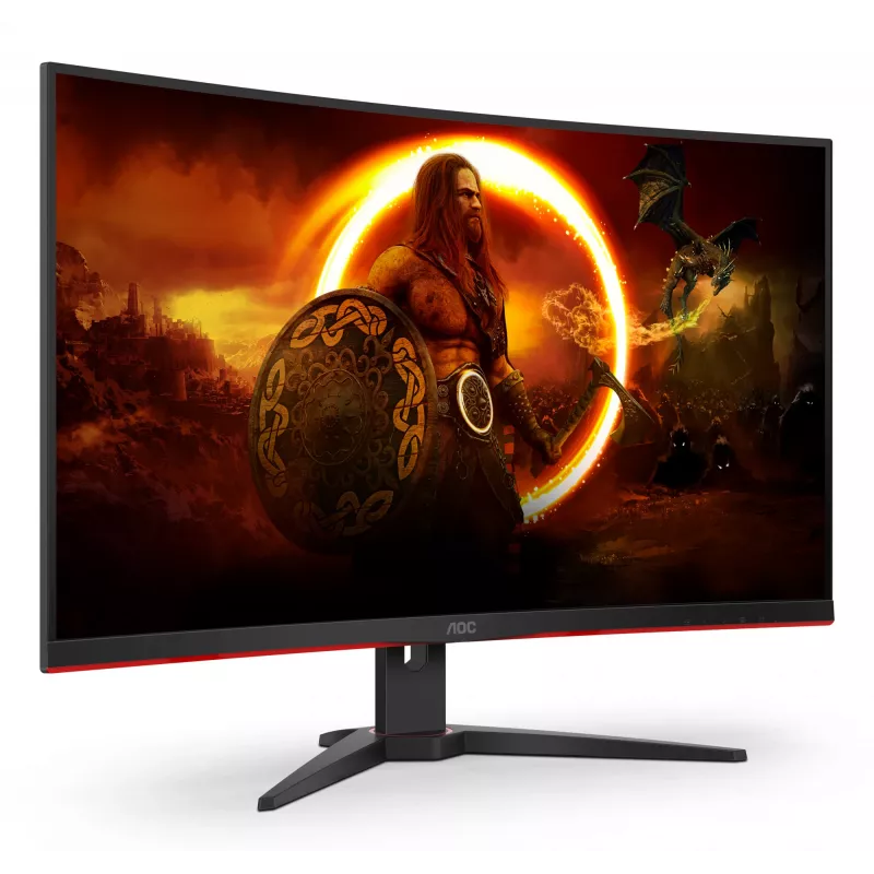 AOC G2 C32G2ZE/BK Computermonitor 80 cm (31,5 Zoll) 1920 x 1080 Pixel Full HD LED Schwarz, Rot