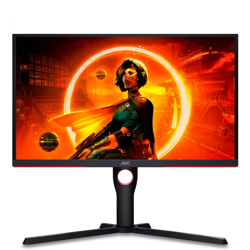 AOC G3 25G3ZM/BK Computer Monitor 62,2 cm (24,5 Zoll) 1920 x 1080 Pixel Full HD Schwarz, Rot