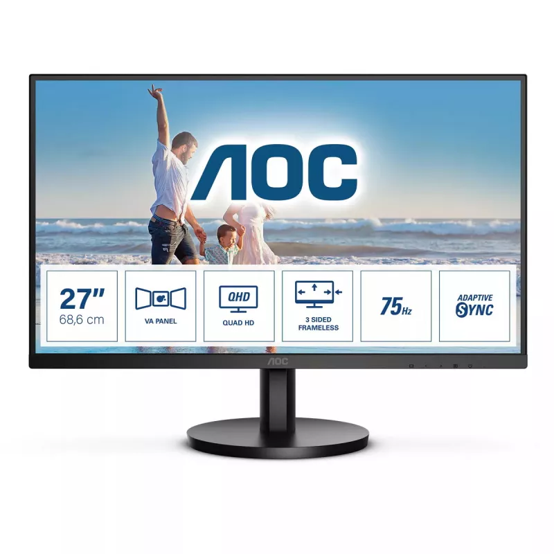 AOC B3 Q27B3MA/BK Computer Monitor 68.6 cm (27 Zoll) 2560 x 1440 Pixel Quad HD LED Schwarz