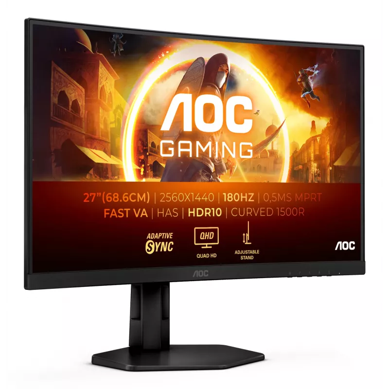 AOC G4 CQ27G4X Computer-Monitor 68,6 cm (27 Zoll) 2560 x 1440 Pixel Quad HD LCD Schwarz