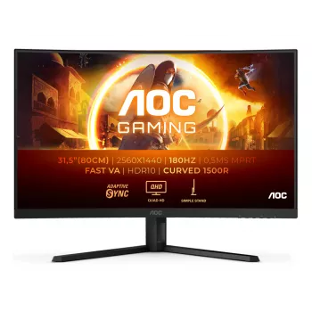 AOC G4 CQ32G4VE Computer-Monitor 80 cm (31,5 Zoll) 2560 x 1440 Pixel Quad HD LCD Schwarz, Grau