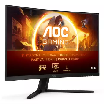 AOC G4 CQ32G4VE Computer-Monitor 80 cm (31,5 Zoll) 2560 x 1440 Pixel Quad HD LCD Schwarz, Grau