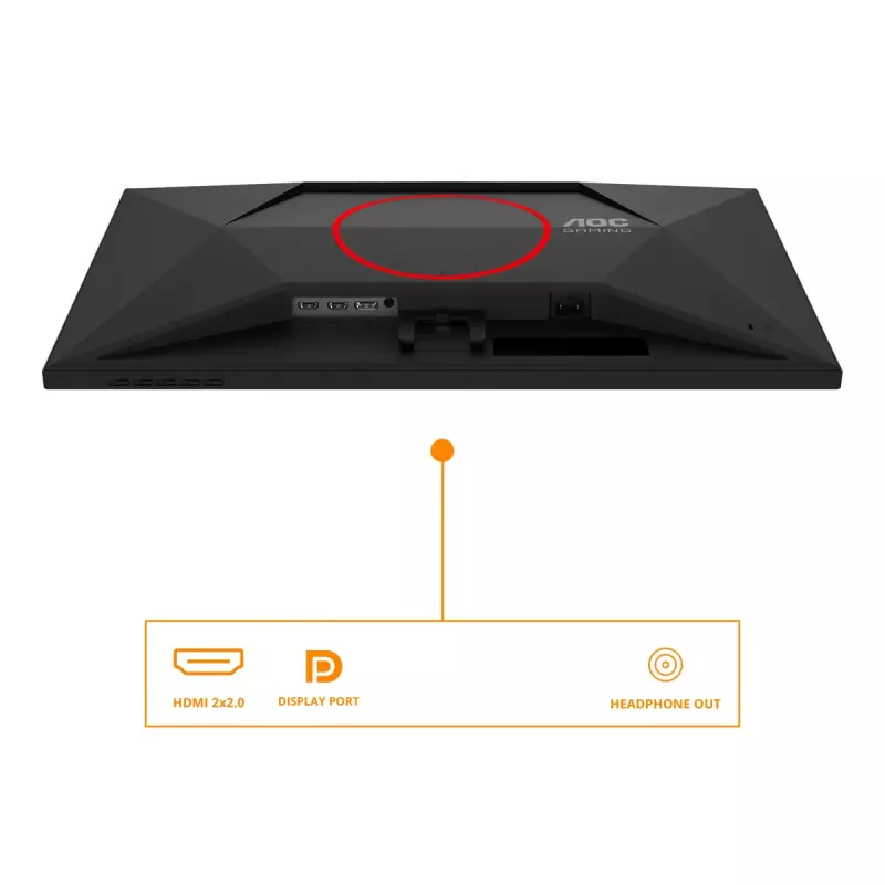 AOC G4 27G4HRE Computer Monitor 68,6 cm (27 Zoll) 1920 x 1080 Pixel Full HD LED Schwarz, Rot