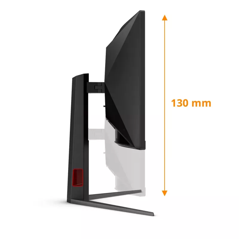 AOC G4 CU34G4 Computer Monitor 86,4 cm (34 Zoll) 3440 x 1440 Pixel Wide Quad HD LED Schwarz, Rot