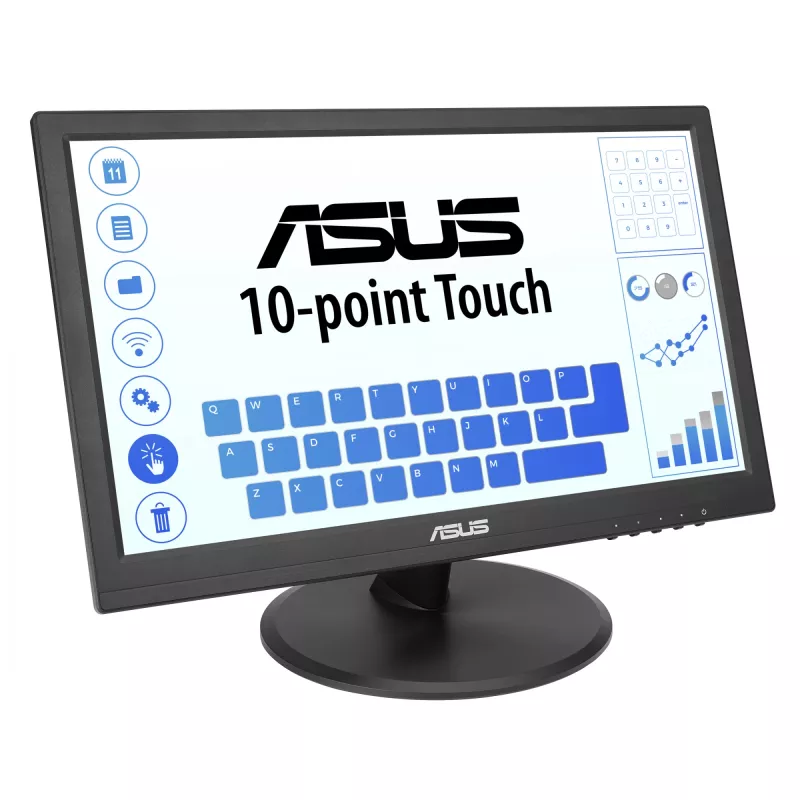 ASUS Touch VT169HE Computermonitor 39,6 cm (15,6 Zoll) 1920 x 1080 Pixel Full HD LED Touchscreen Tischmontage Schwarz