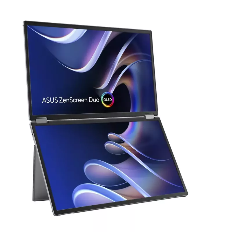 ASUS ZenScreen Duo OLED MQ149CD Computerbildschirm 35,6 cm (14 Zoll) 1920 x 1200 Pixel WUXGA Silber