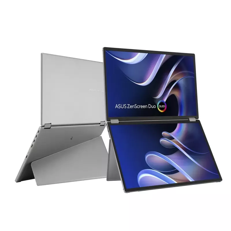 ASUS ZenScreen Duo OLED MQ149CD Computerbildschirm 35,6 cm (14 Zoll) 1920 x 1200 Pixel WUXGA Silber