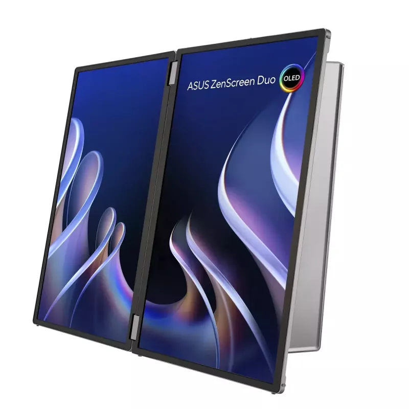 ASUS ZenScreen Duo OLED MQ149CD Computerbildschirm 35,6 cm (14 Zoll) 1920 x 1200 Pixel WUXGA Silber