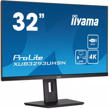 iiyama ProLite XUB3293UHSN-B5 Computer Monitor 80 cm (31.5 Zoll) 3840 x 2160 Pixel 4K Ultra HD LCD Schwarz