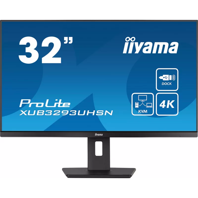 iiyama ProLite XUB3293UHSN-B5 Computer Monitor 80 cm (31.5 Zoll) 3840 x 2160 Pixel 4K Ultra HD LCD Schwarz