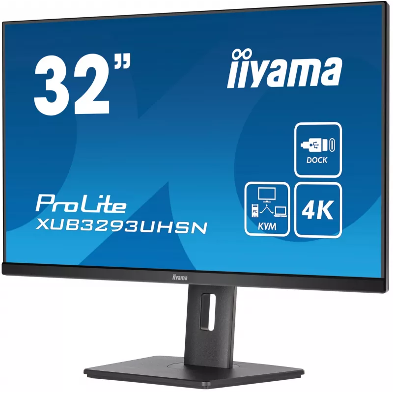 iiyama ProLite XUB3293UHSN-B5 Computer Monitor 80 cm (31.5 Zoll) 3840 x 2160 Pixel 4K Ultra HD LCD Schwarz