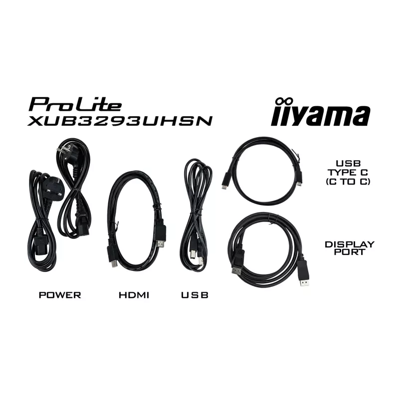 iiyama ProLite XUB3293UHSN-B5 Computer Monitor 80 cm (31.5 Zoll) 3840 x 2160 Pixel 4K Ultra HD LCD Schwarz