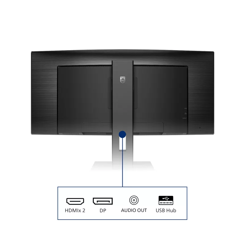 Philips B Line 345B1C/00 Computer Monitor 86,4 cm (34 Zoll) 3440 x 1440 Pixel Quad HD LCD Schwarz